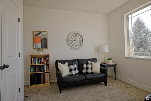 406 N 1420 E, Provo, UT 84606 - sitting room featuring baseboards, carpet, and plenty of natural light