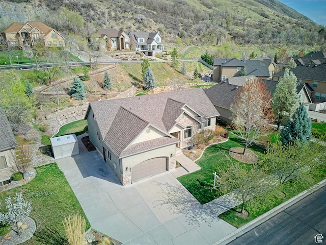 406 N 1420 E, Provo, UT 84606 - drone / aerial view featuring a residential view