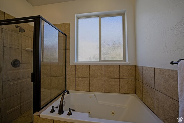 406 N 1420 E, Provo, UT 84606 - full bathroom featuring a shower stall and a tub with jets