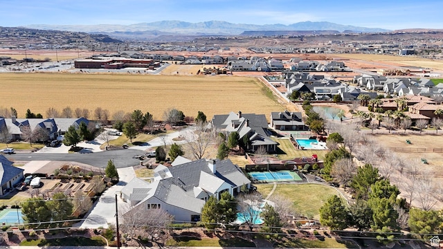 2917 S Old Farm Rd, Washington, UT 84780 - drone / aerial view with a residential view and a mountain view