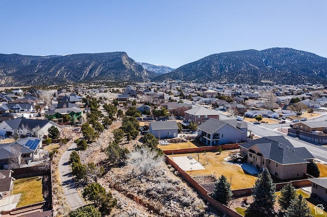 841 E Nichols Canyon Rd, Cedar City, UT 84721 - drone / aerial view with a residential view and a mountain view