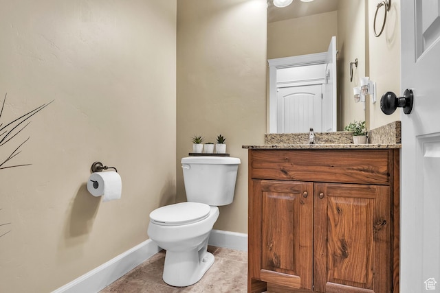 1273 N Baycrest Dr, Saratoga Springs, UT 84045 - bathroom with tile patterned flooring, toilet, vanity, and baseboards