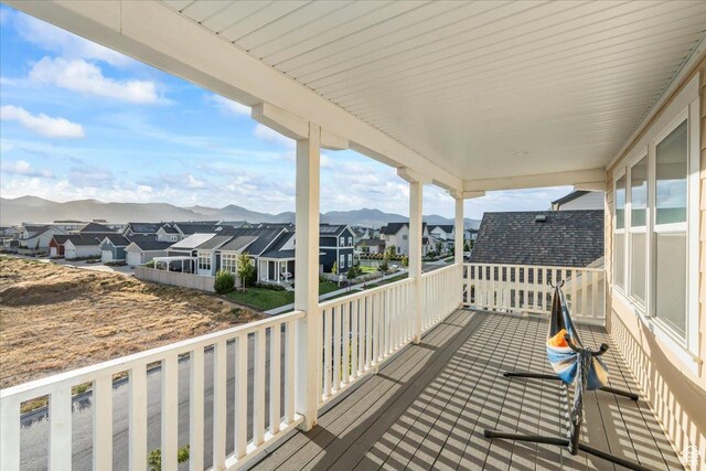 10757 S Lamond Dr, South Jordan, UT 84009 - balcony featuring a residential view and a mountain view