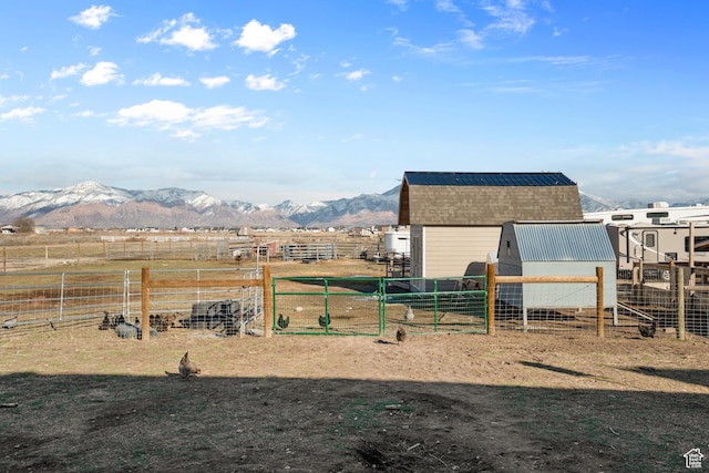 1984 S 4300 W, Ogden, UT 84401 - exterior space with an outbuilding, a mountain view, and fence
