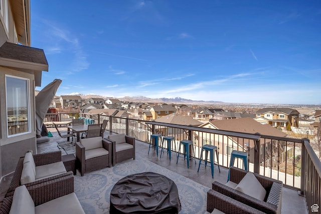 4726 W Plainfield Rd S, Herriman, UT 84096 - balcony with a mountain view and a residential view