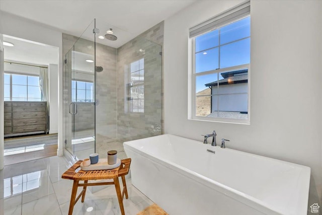 4875 N Vialetto Way, Lehi, UT 84043 - full bath with a shower stall and a soaking tub
