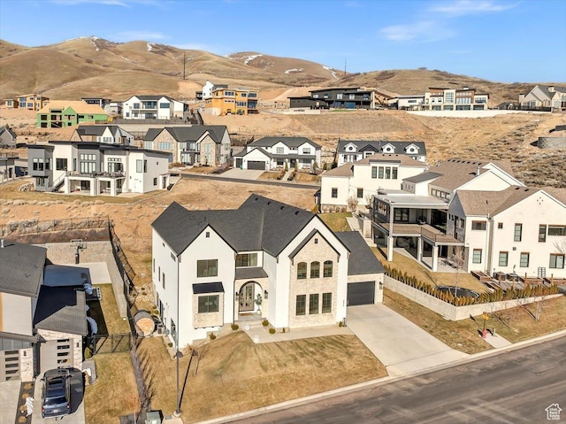 4875 N Vialetto Way, Lehi, UT 84043 - drone / aerial view featuring a residential view and a mountain view