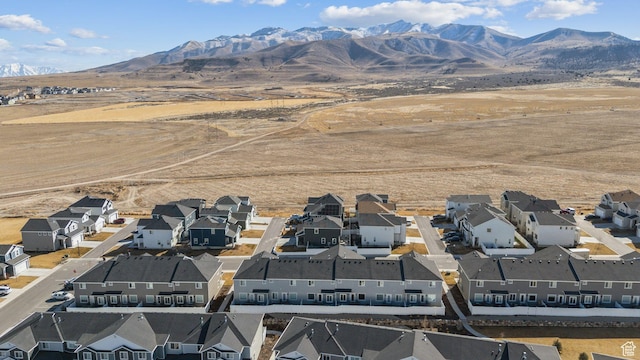 4905 E Lake Corner Dr, Eagle Mountain, UT 84005 - birds eye view of property with a mountain view and a residential view