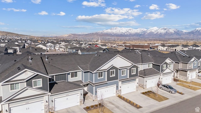 4905 E Lake Corner Dr, Eagle Mountain, UT 84005 - drone / aerial view featuring a residential view and a mountain view