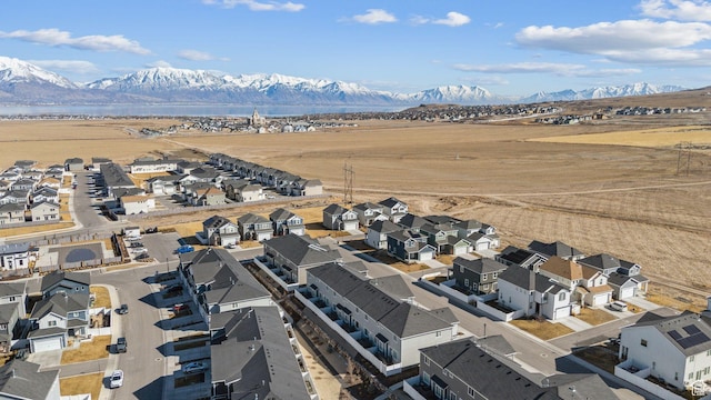 4905 E Lake Corner Dr, Eagle Mountain, UT 84005 - bird's eye view with a mountain view and a residential view