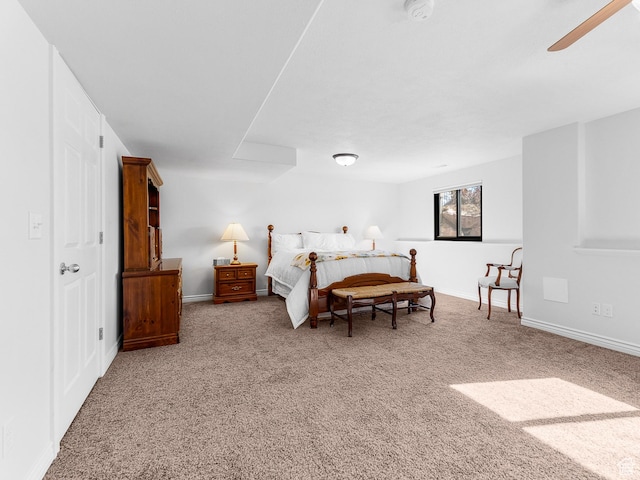 3265 N 1050 W, Pleasant View, UT 84414 - bedroom featuring baseboards, carpet floors, and a ceiling fan