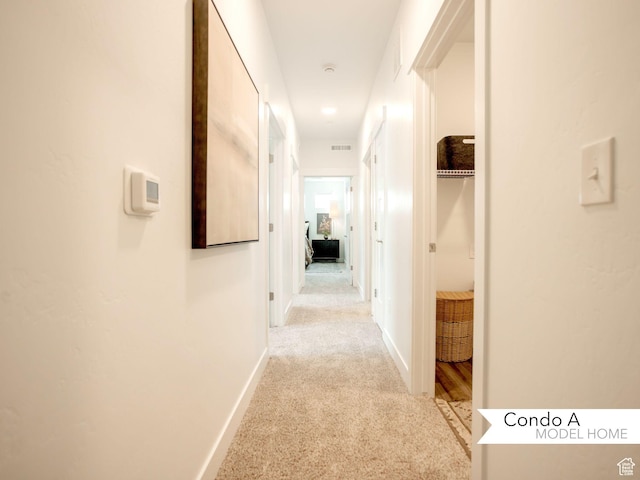 13687 S Hanley Ln Unit Dd301, Riverton, UT 84096 - corridor with light colored carpet, visible vents, and baseboards