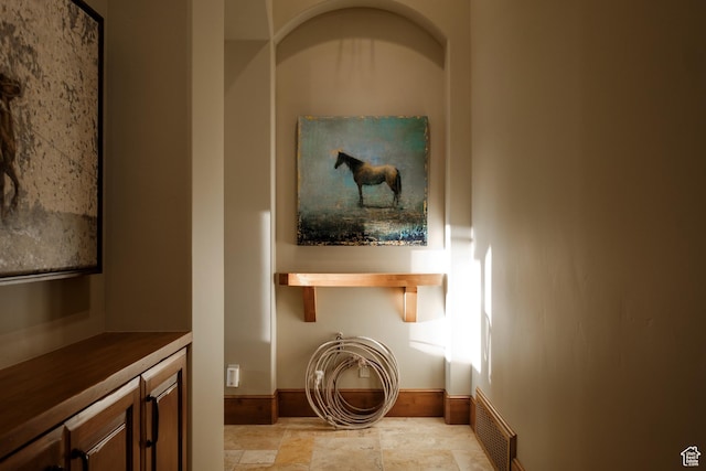 8376 E Aspen Rdg Unit 44, Heber City, UT 84032 - hall with light stone finish floors and baseboards