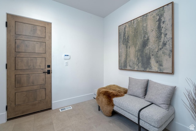 5790 Cobalt Cir, Park City, UT 84098 - sitting room with light tile patterned floors, baseboards, and visible vents