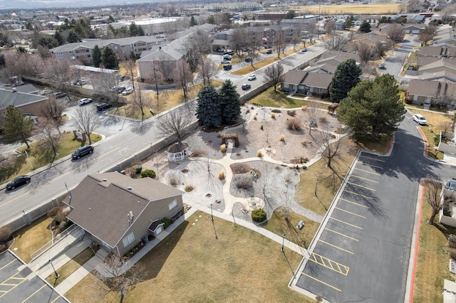 bird's eye view featuring a residential view