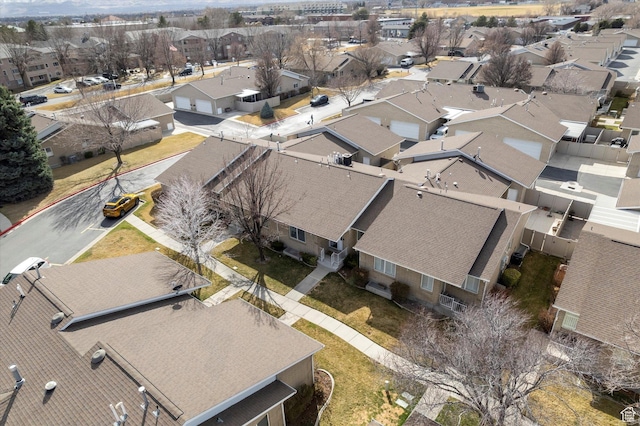 bird's eye view featuring a residential view