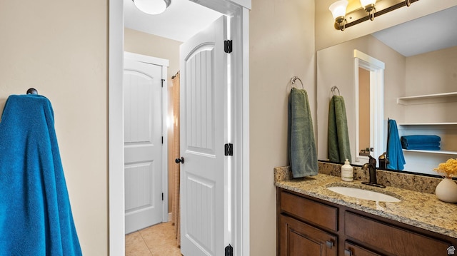 69 W Grove Creek Cir N, Farmington, UT 84025 - bathroom with tile patterned flooring and vanity