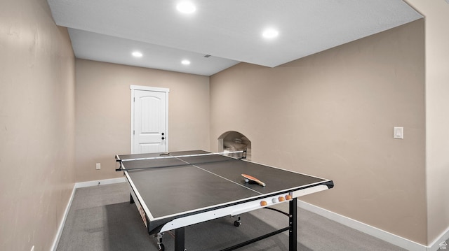 69 W Grove Creek Cir N, Farmington, UT 84025 - recreation room with baseboards, carpet, and recessed lighting