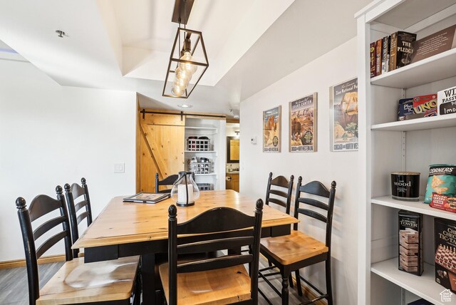 7035 N 2200 W Unit 3O, Park City, UT 84098 - dining room with a barn door and wood finished floors