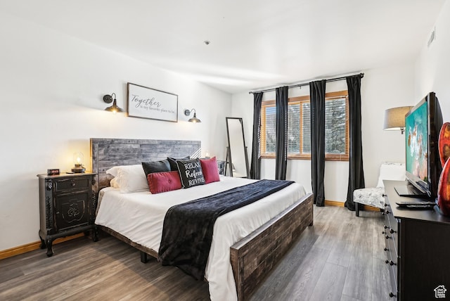 7035 N 2200 W Unit 3O, Park City, UT 84098 - bedroom with wood finished floors, visible vents, and baseboards