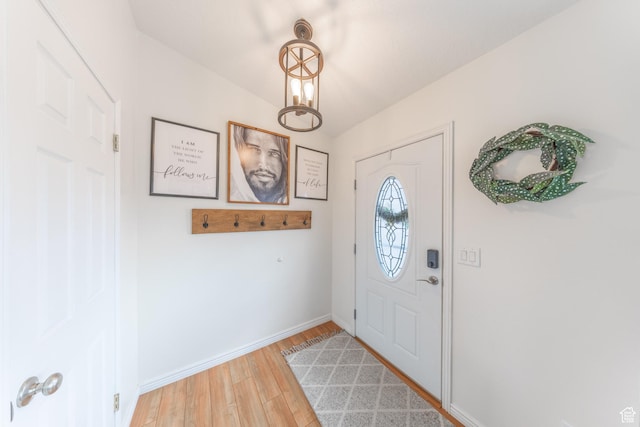 2350 N 720 W, Layton, UT 84041 - foyer entrance featuring light wood-style flooring and baseboards