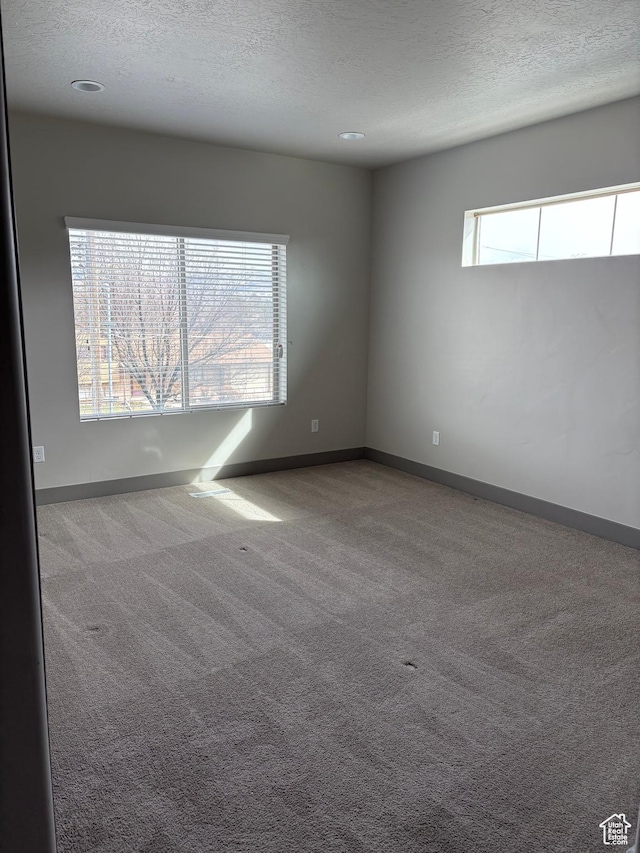 12734 S 1630 W, Riverton, UT 84065 - carpeted spare room with baseboards and a textured ceiling