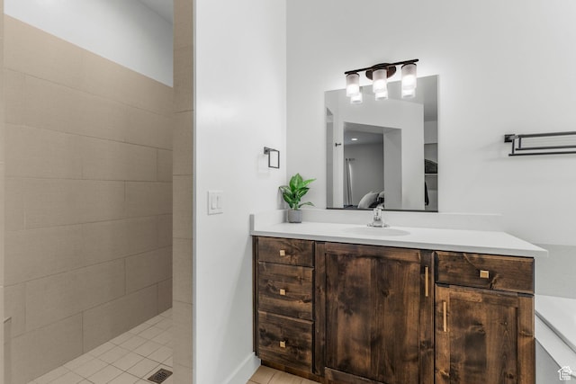 1639 E Yant Flant Dr, St George, UT 84790 - full bathroom with vanity and tiled shower