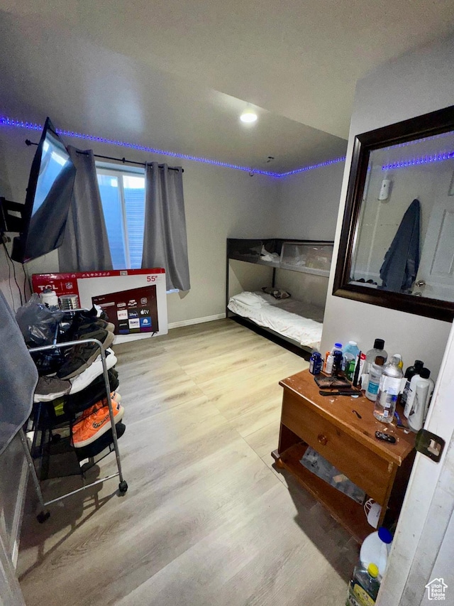 173 W Dimaggio Dr N, Tooele, UT 84074 - bedroom with baseboards and wood finished floors