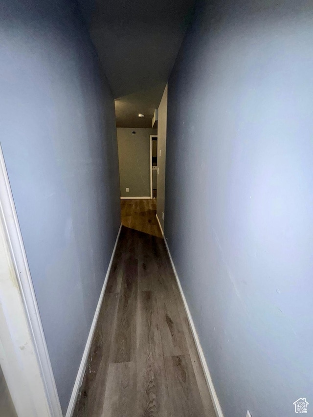 173 W Dimaggio Dr N, Tooele, UT 84074 - hallway featuring baseboards and wood finished floors