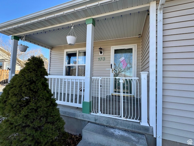 173 W Dimaggio Dr N, Tooele, UT 84074 - doorway to property featuring a porch