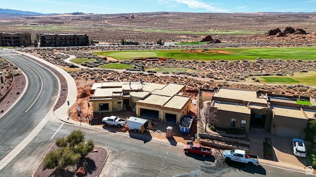 5435 W Sand Ridge Dr, Hurricane, UT 84737 - bird's eye view with a mountain view and view of golf course