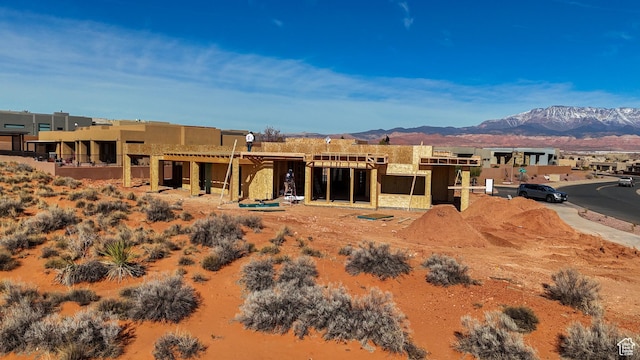 5435 W Sand Ridge Dr, Hurricane, UT 84737 - back of property with a mountain view