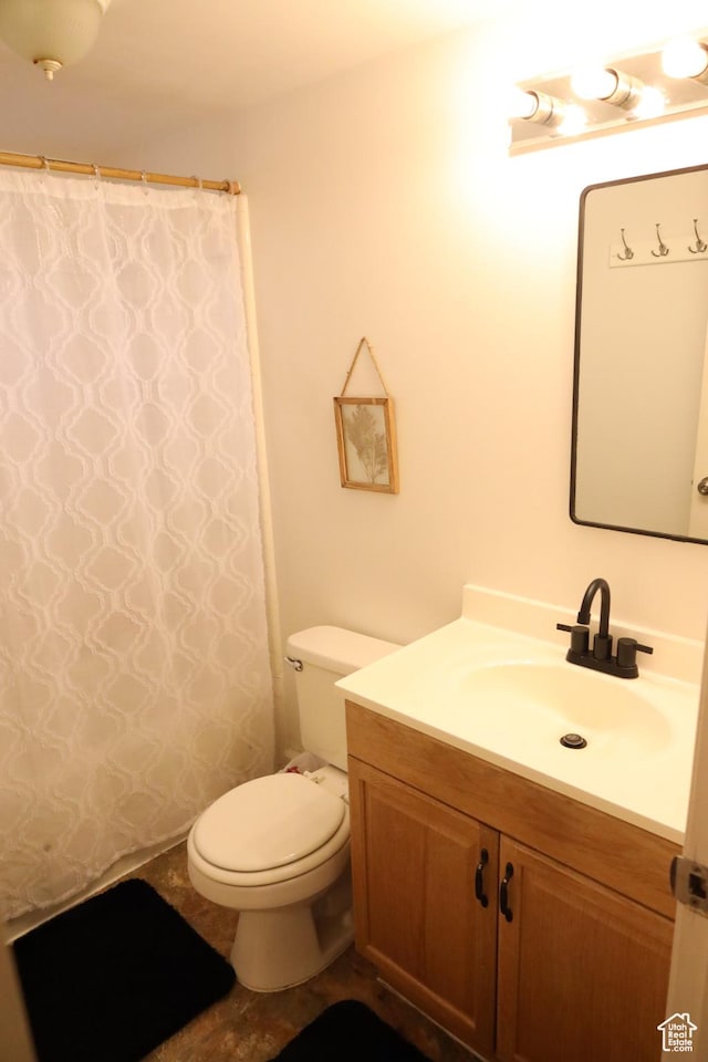 33 W 400 N, Orem, UT 84057 - bathroom with a shower with curtain, toilet, and vanity