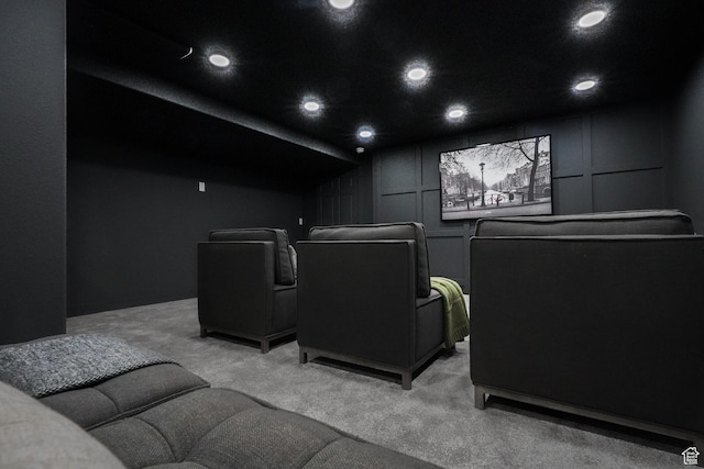 865 W 1800 N, Mapleton, UT 84664 - cinema with light carpet, a decorative wall, recessed lighting, and lofted ceiling