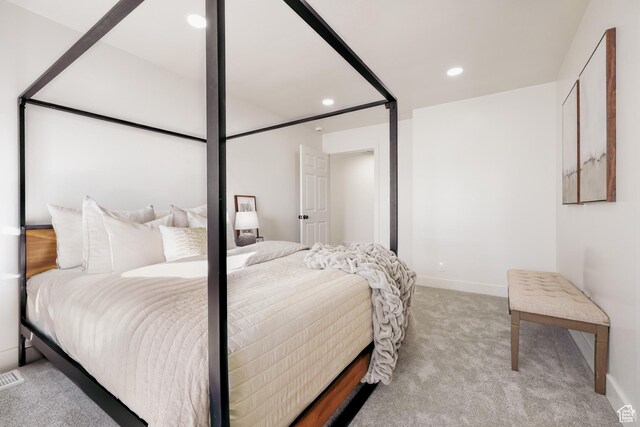 865 W 1800 N, Mapleton, UT 84664 - bedroom featuring recessed lighting, baseboards, and light carpet