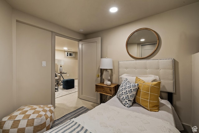 1444 E Sherman Ave, Salt Lake City, UT 84105 - carpeted bedroom featuring recessed lighting