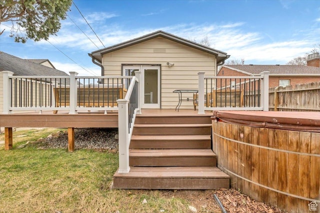 1662 E Browning Ave, Salt Lake City, UT 84105 - back of property featuring a wooden deck