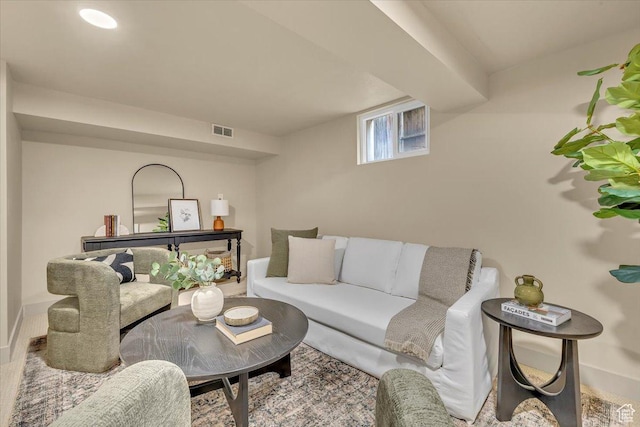 1662 E Browning Ave, Salt Lake City, UT 84105 - living area featuring baseboards and visible vents