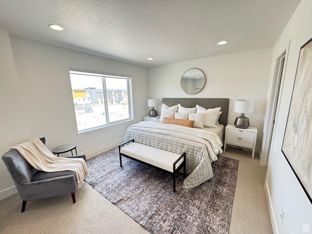 1151 Gambel Oak Way Unit 54, Park City, UT 84098 - carpeted bedroom with recessed lighting, a textured ceiling, and baseboards