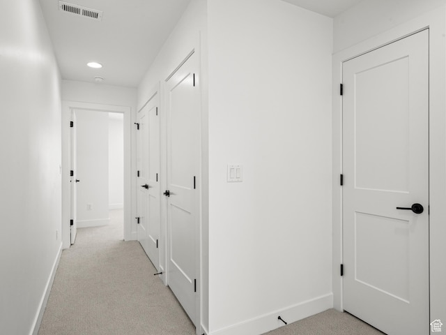 1151 Gambel Oak Way Unit 54, Park City, UT 84098 - hallway featuring recessed lighting, visible vents, baseboards, and light colored carpet