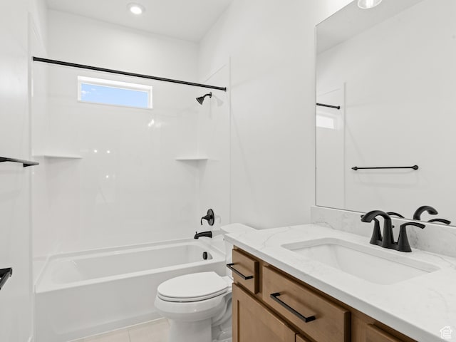 1151 Gambel Oak Way Unit 54, Park City, UT 84098 - full bathroom featuring tile patterned floors, shower / washtub combination, toilet, and vanity