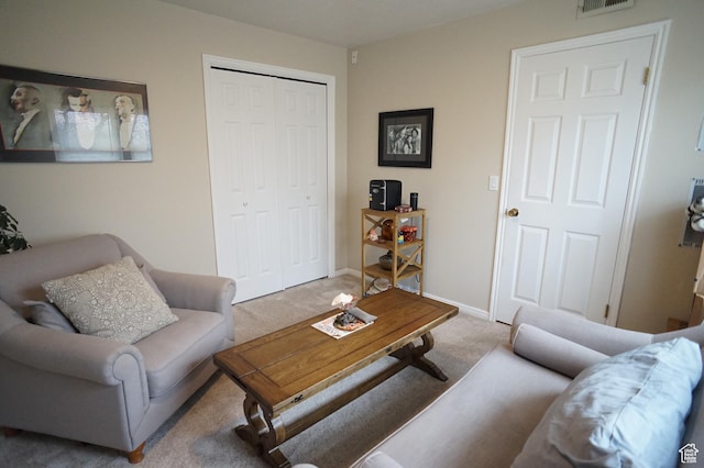 6835 S Larabrook Way, West Jordan, UT 84084 - living area with visible vents, carpet, and baseboards