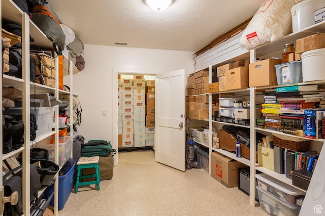 storage area featuring visible vents