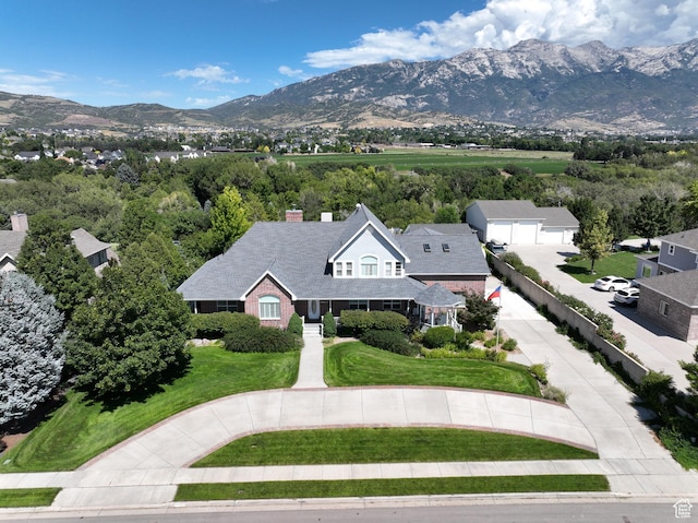 5798 W 11350 N, Highland, UT 84003 - drone / aerial view featuring a mountain view