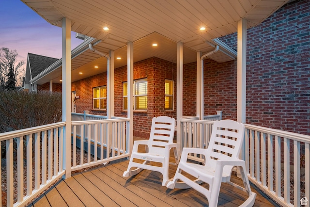 5798 W 11350 N, Highland, UT 84003 - view of deck at dusk