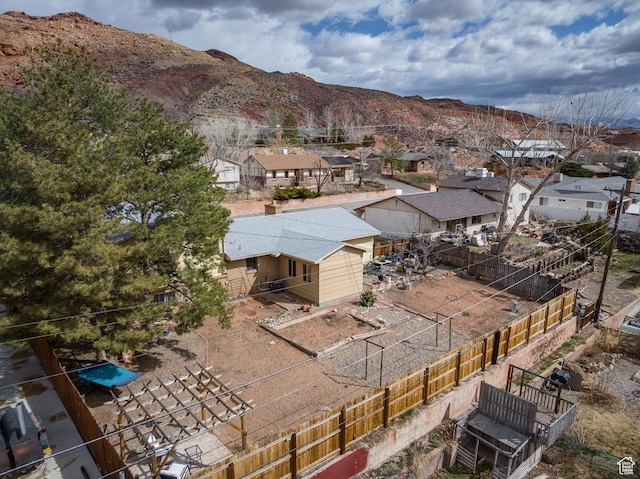 252 Hillside Dr, Moab, UT 84532 - aerial view with a mountain view and a residential view