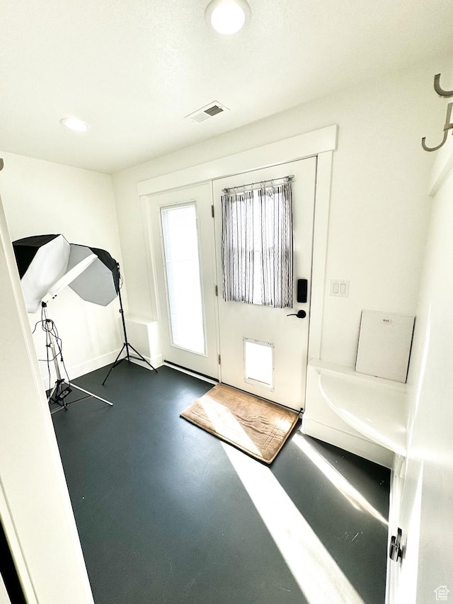 5517 S 6800 W, Hooper, UT 84315 - interior space featuring visible vents, recessed lighting, and concrete flooring