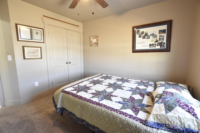 342 S 1250 E, Hyrum, UT 84319 - carpeted bedroom with a closet and ceiling fan
