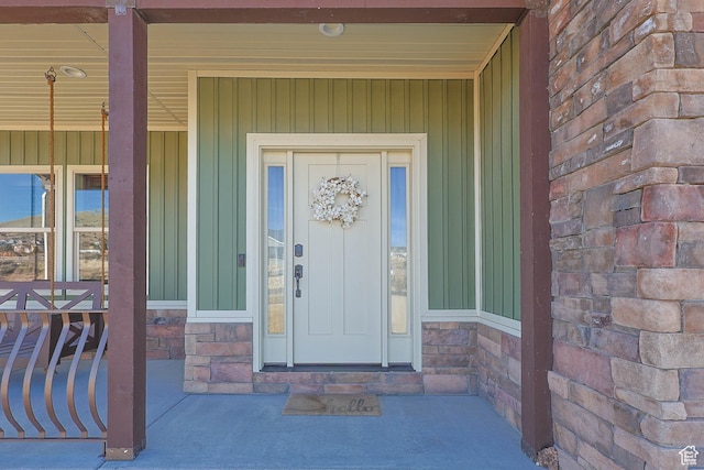 2409 W Rim Rock Dr, Stockton, UT 84071 - view of exterior entry featuring stone siding
