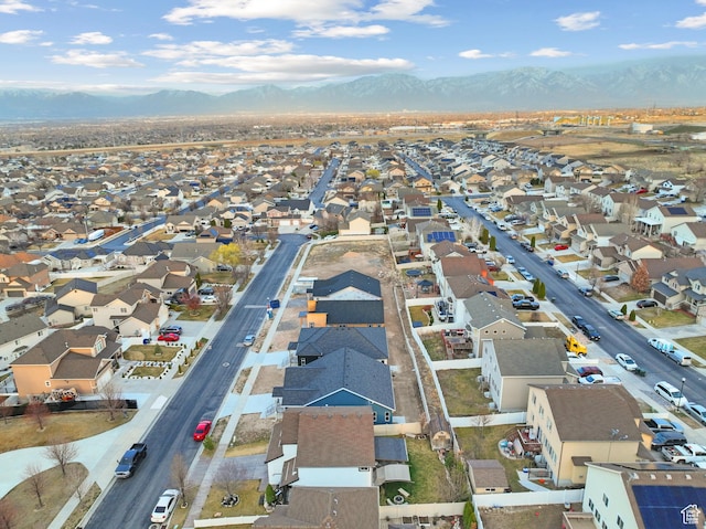 6317 W Cape Ridge Ln, West Valley City, UT 84128 - bird's eye view with a residential view and a mountain view